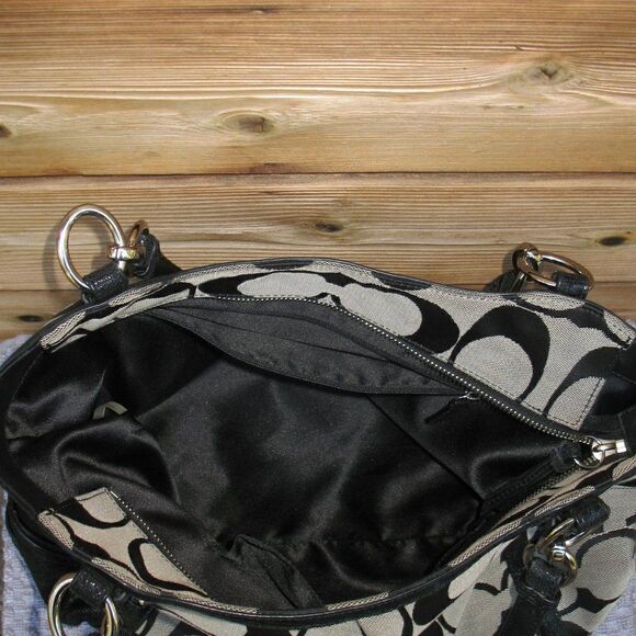 Coach Alexandra Signature Jacquard Large Bag - Picture 9 of 11